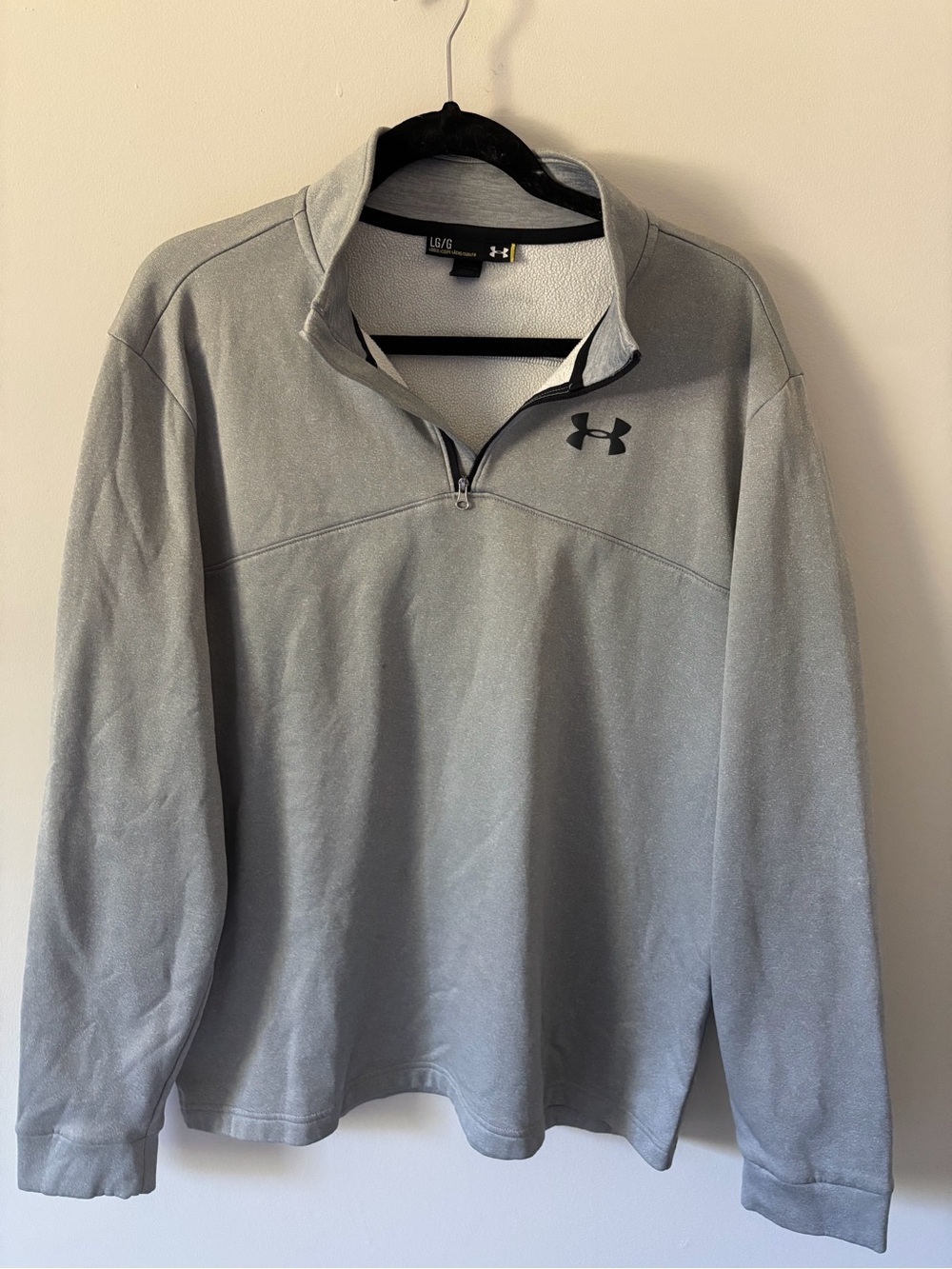 Under Armour Light Gray Quarter-Zip Pullover